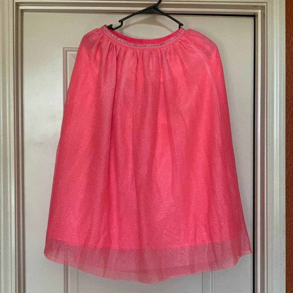 Girls Long Tulle A-line Skirt